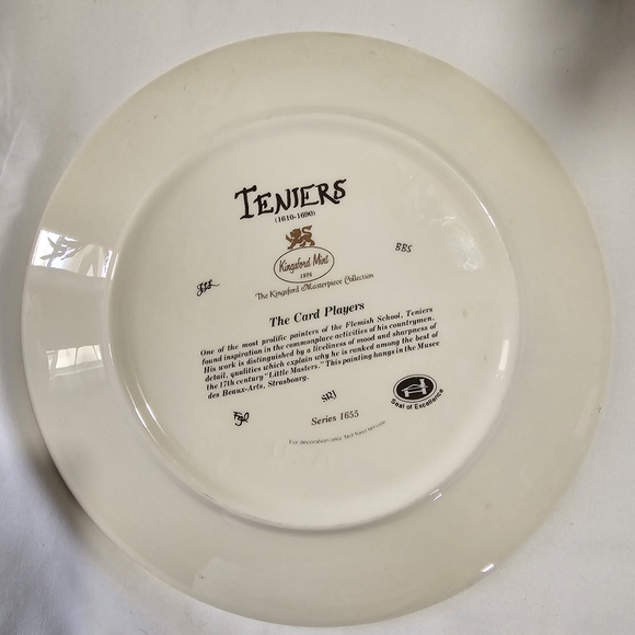 Vintage The Card Player Plate - Picture 4 of 5